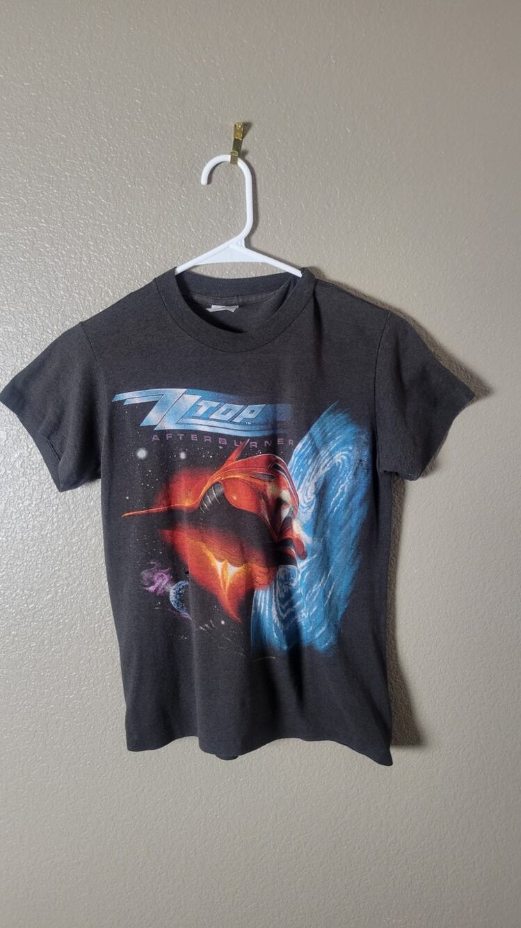 Vintage 1986 ZZ Top Afterburner Tour Small Single Stitch Tee